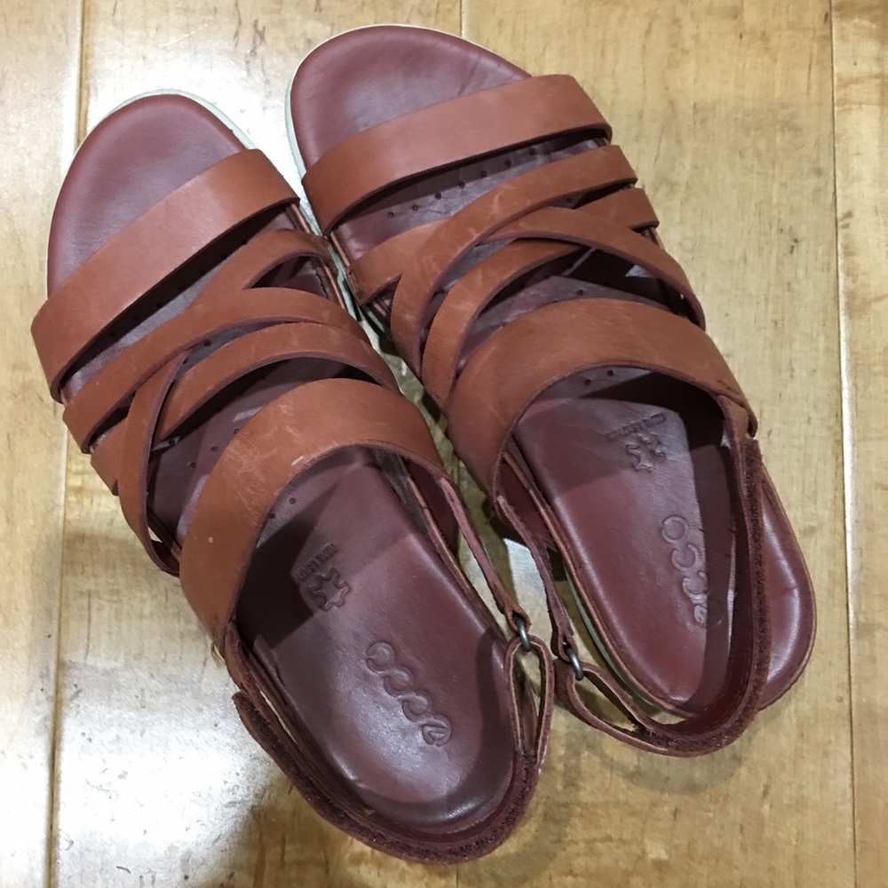 Ecco leather sandals | Rust color | Sz 6